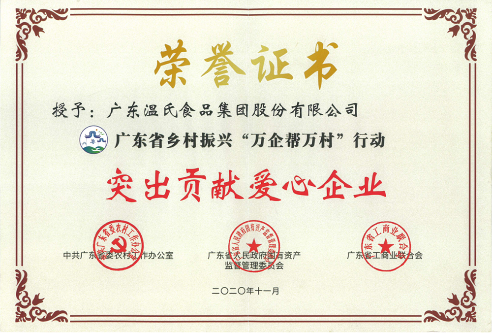 尊龙中国公司股份被授予广东省村落振兴“万企助万村”行动凸起贡献爱心企业称号.png